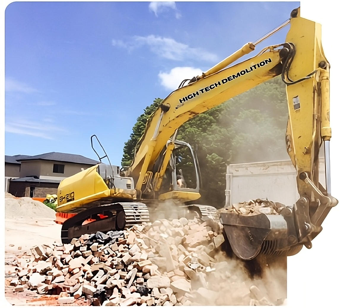 High Tech Demolition at Work